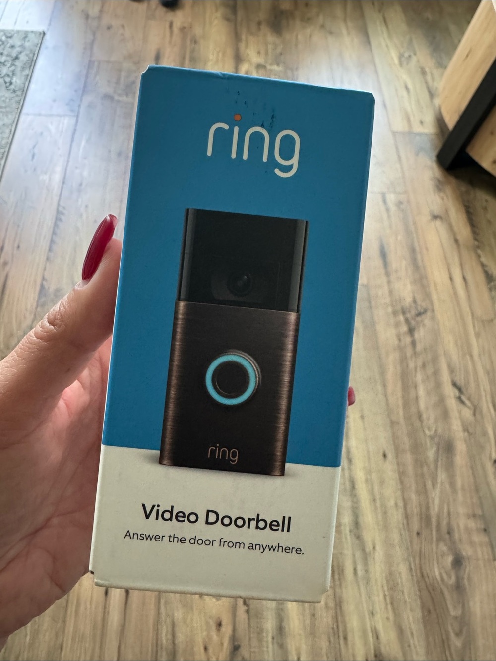 Ring Video Doorbell Box - Venetian Bronze Text